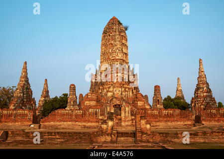 Wat Chai Wattanaram, Ayutthaya Historical Park, UNESCO World Heritage Site, Ayutthaya, Thailand, Südostasien, Asien Stockfoto