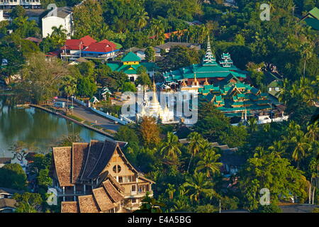 Wat Chong Klang auf Nong Chong Kham, Mae Hong Son, Thailand, Südostasien, Asien Stockfoto