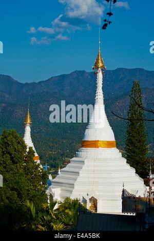 Wat Phra dieses Doi Kong Mu, Mae Hong Son, Thailand, Südostasien, Asien Stockfoto