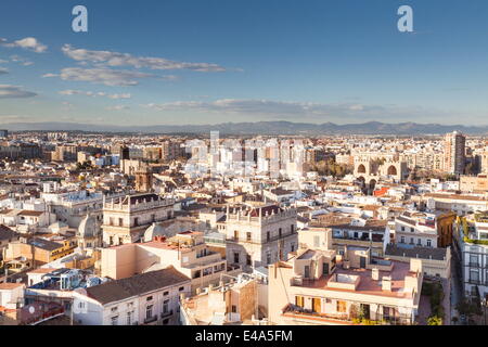Die Dächer von Valencia in Spanien, Europa Stockfoto