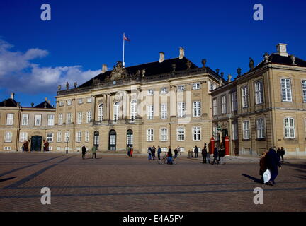 Amalienborg Palast, Winterresidenz der dänischen Königsfamilie, Kopenhagen, Dänemark, Skandinavien, Europa Stockfoto