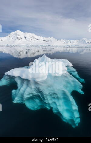 Gletschereis schwebend in den Neumayer-Kanal in der Nähe von Wiencke Island, Antarktis, Polarregionen Stockfoto