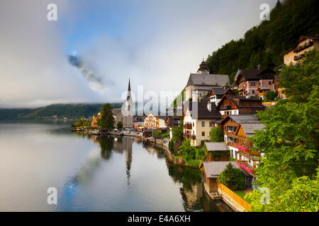 Dorf von Hallstatt, Weltkulturerbe, Traun, Oberosterreich (Oberösterreich), Österreich, Europa Stockfoto