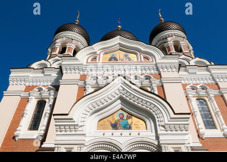 Russische orthodoxe Alexander Nevsky Kathedrale in Toompea, Altstadt, UNESCO, Tallinn, Estland, Baltikum Stockfoto