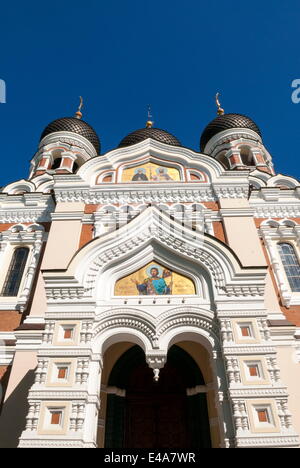 Russische orthodoxe Alexander Nevsky Kathedrale in Toompea, Altstadt, UNESCO, Tallinn, Estland, Baltikum Stockfoto