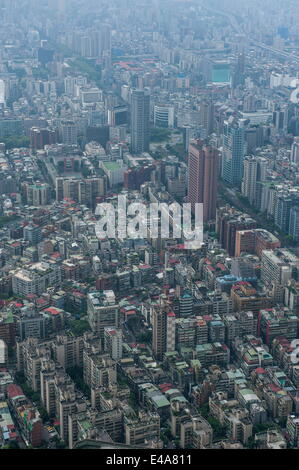 Blick über Taipei 101 Tower, Taipeh, Taiwan, Asien Stockfoto