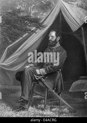 Thomas Jonathan "Stonewall" Jackson, 1824-1863, einem Konföderierten general während des amerikanischen Bürgerkrieges, Stockfoto