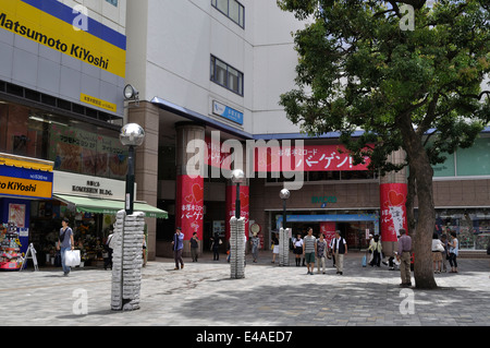 Eingang der Hon-Atsugi-Station Atsugi, Kanagawa, Japan Stockfoto