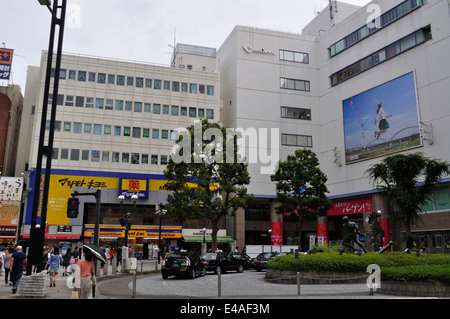 Eingang der Hon-Atsugi-Station Atsugi, Kanagawa, Japan Stockfoto