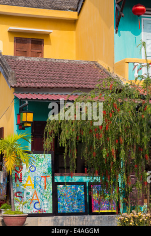 Kunstgalerie im alten Stadt Hoi An, Da Nang Region, Vietnam, Asien Stockfoto