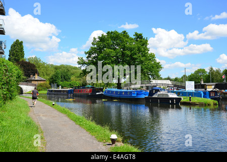 Die Grand Union Canal, Uxbridge, London Borough von Hillington, Greater London, England, Vereinigtes Königreich Stockfoto