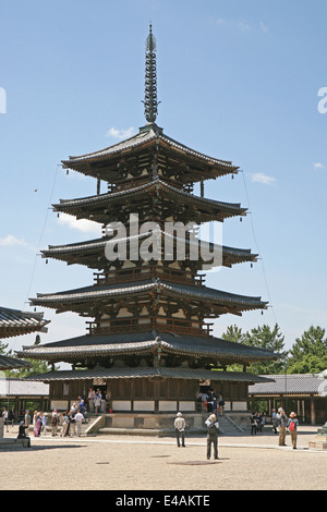 Horyuji-Tempel-Komplex Stockfoto