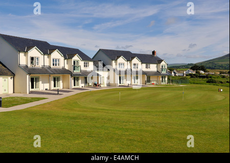 Newport Links Golf Club & Resort Unterkunft Appartements, Pembrokeshire, Wales, UK Stockfoto