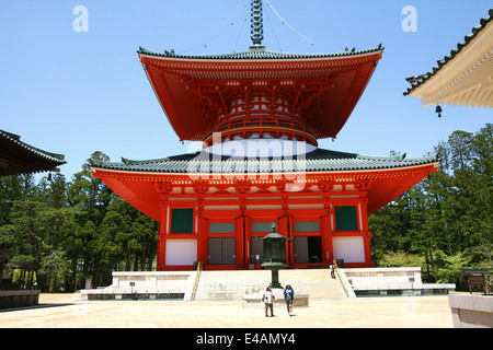 Bestandteil der Dai Garan Komplex in Koyasan Japan Stockfoto