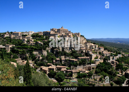 Gordes hochgelegene Dorf in der Provence, Frankreich Stockfoto