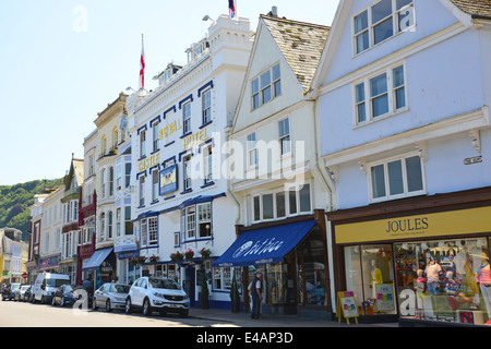 Royal Castle Hotel, The Quay, Dartmouth, Devon, England, Großbritannien Stockfoto