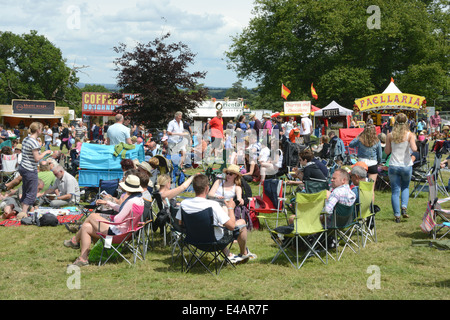 Cornbury Festival, große Tew, Oxfordshire, Vereinigtes Königreich Stockfoto