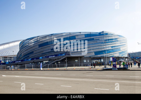 Shayba Arena Austragungsort der Frauen Eishockey-USA-FIN an die Olympischen Winterspiele Sotschi 2014 Stockfoto