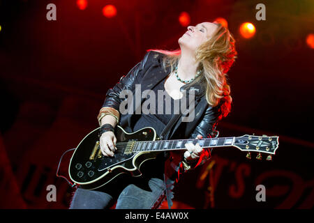 Milwaukee, Wisconsin, USA. 6. Juli 2014. MELISSA ETHERIDGE Musiker tritt beim Sommerfest Musikfestival 2014 in Milwaukee Wisconsin © Daniel DeSlover/ZUMA Draht/Alamy Live News Stockfoto