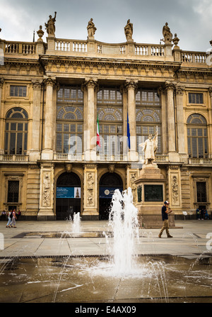 Palazzo Madama, in der Piazza Castello, Turin, Italien. Stockfoto