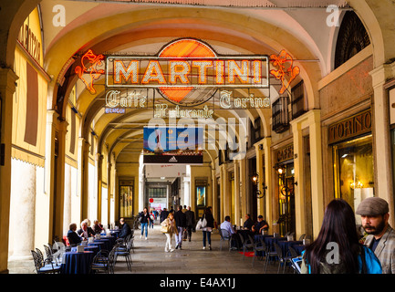 Caffe Torino, Piazza San Carlo, Turin, Italien. Stockfoto