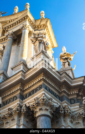 Detail von der Kirche Santa Cristina. Piazza San Carlo, Turin, Italien. Stockfoto