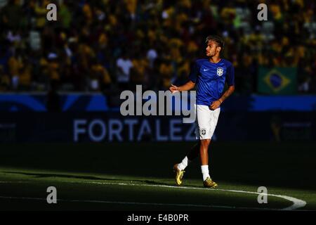 Fortaleza, Brasilien. 4. Juli 2014. Neymar (BRA) Fußball: FIFA World Cup Brasilien 2014 Viertel Finale match zwischen Brasilien 2: 1-Kolumbien in der Arena Castelao in Fortaleza, Brasilien. Bildnachweis: AFLO/Alamy Live-Nachrichten Stockfoto