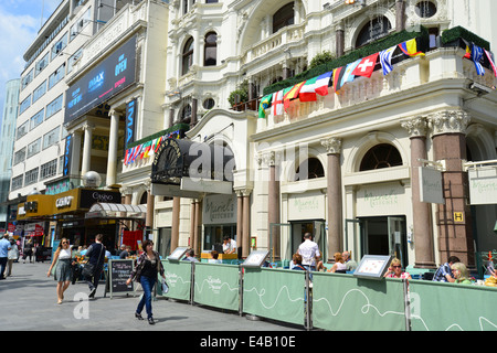 Queen's House & Empire Theatre, Leicester Square, West End, Westminster, London, Vereinigtes Königreich Stockfoto