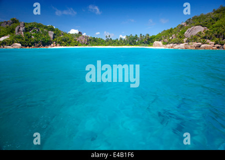 Traum Strand - Felicité Insel Seychellen Stockfoto