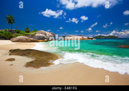 Traum Strand - Felicité Insel Seychellen Stockfoto