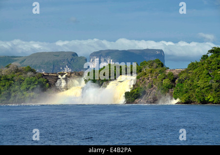 Ucaima Falls in Canaima Lagune. Edo. Canaima-Nationalpark. Bolívar. Venezuela Stockfoto