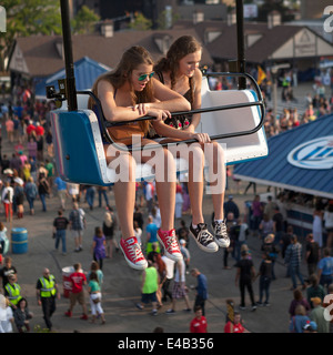 Sommerfest ist ein jährliches Musikfestival in Milwaukee, Wisconsin USA statt. Stockfoto