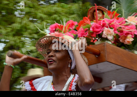 Tänze und Lieder nach San Benito. Venezuela Stockfoto