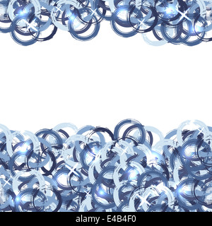 Zusammenfassung Hintergrund mit Grunge blaue Kreise Stockfoto