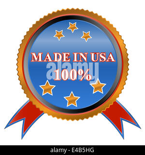 Symbol, Made in USA Stockfoto
