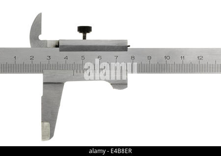 Bremssattel. Isoliert auf weiss Stockfoto