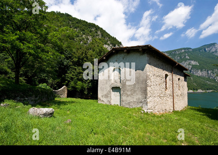 Italien, Lombardei, Abbadia Lariana, Kirche San Martino Stockfoto