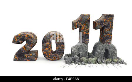 3D eine Inschrift 2011 Stockfoto