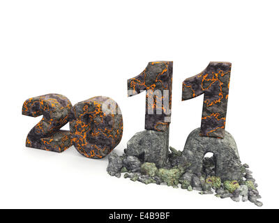 3D eine Inschrift 2011 Stockfoto