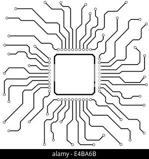 Hi-Tech-Platine Stockfoto