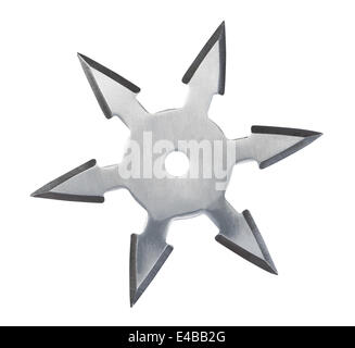 Sterne Ninja Shuriken werfen. Stockfoto