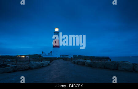 Launisch Morgen um Portland Bill in Dorset, England UK Stockfoto