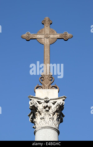 Alten Eisernen Kreuz, Symbol des christlichen Glaubens Stockfoto