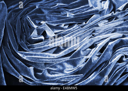 Blauen sanfte Stoff als Hintergrund Stockfoto