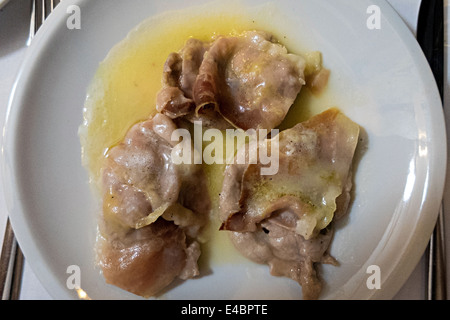 Kalb-Saltimbocca Stockfoto