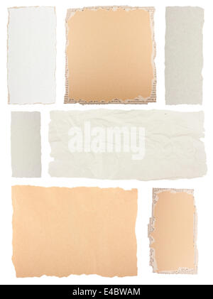Sammlung von Papier Stockfoto