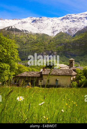 Novalesa im Susa-Tal, Italien. Stockfoto