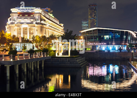 Süd-Ost-Asien, Singapur, Fullerton Hotel an der Marina Bay Stockfoto