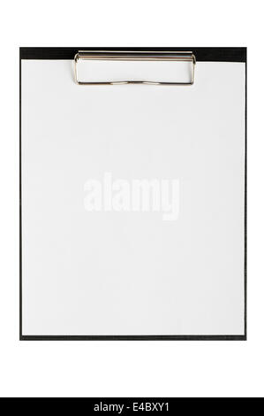 Ordner für Papiere mit leeren Rohling Stockfoto