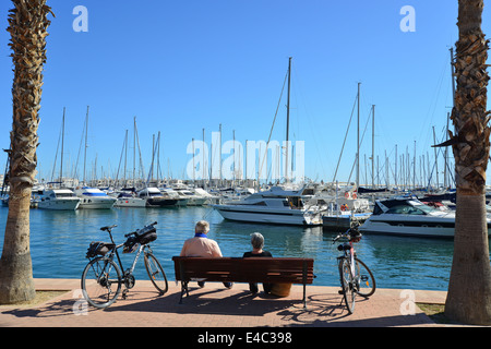 Strandpromenade Esplanade, Alicante, Costa Blanca, Provinz Alicante, Königreich Spanien Stockfoto